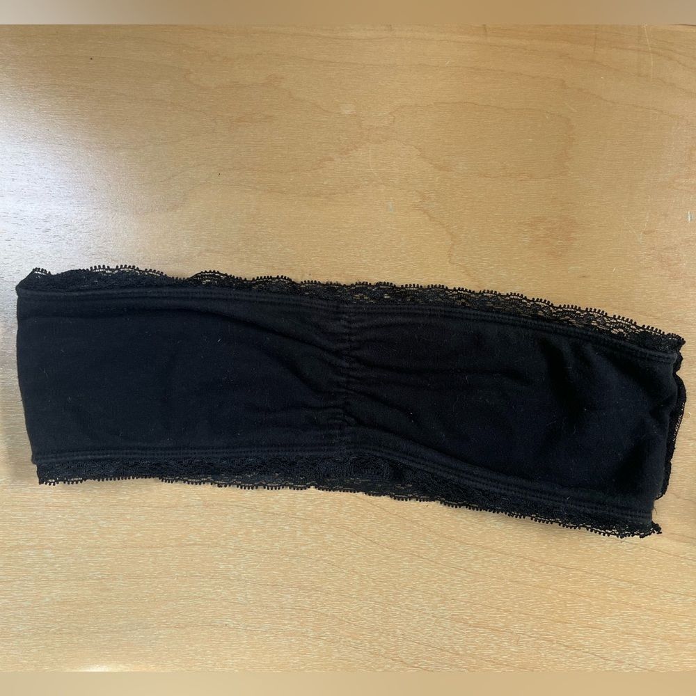 Xhilaration Black Lace Bandeau Bra
